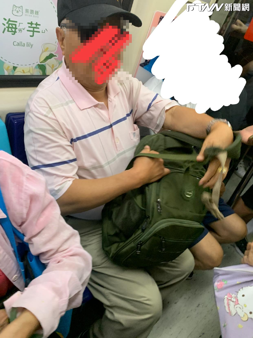 女學生腿受傷坐博愛座!墨鏡伯竟踢鞋「撂英文逼讓位」 網氣炸:倚老賣老
