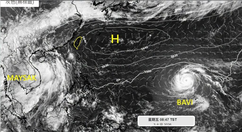 巴威開眼了！最快今晚挑戰強颱　氣象專家：若直撲台灣「風雨極為強烈」