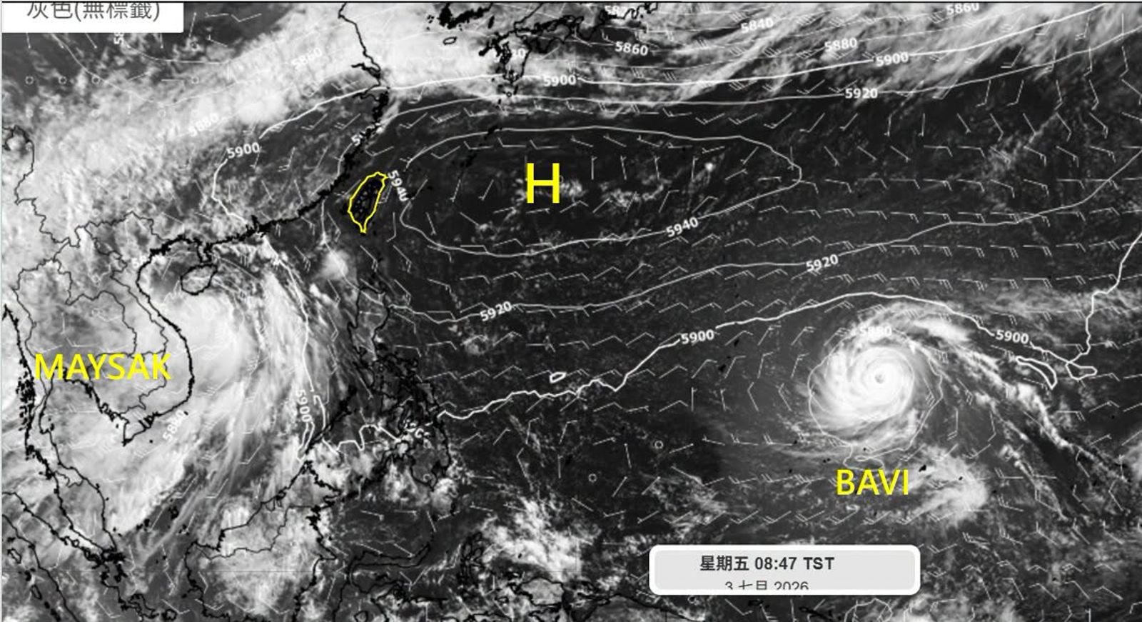 巴威開眼了！最快今晚挑戰強颱　氣象專家：若直撲台灣「風雨極為強烈」