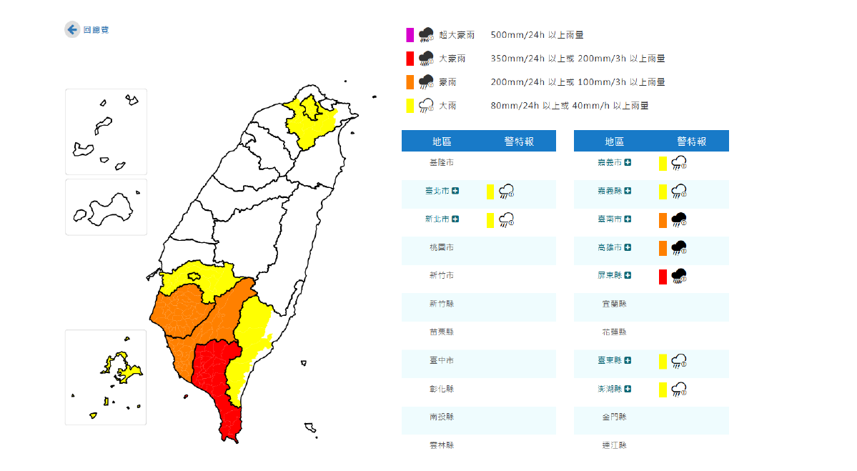 全台9縣市炸雨！屏東大豪雨「1地區」緊急停班課　新北、高雄、屏東16地淹水警戒
