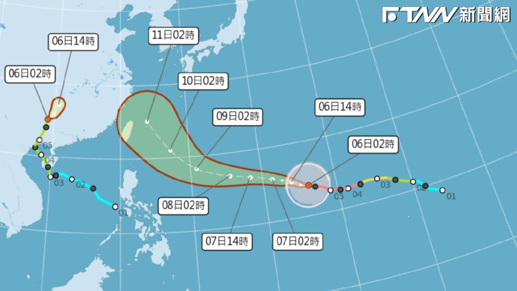 強颱巴威暴風圈恐周五籠罩台灣！8縣市侵襲率破50%　北北基宜注意、基隆62%最高
